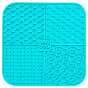 Collar WauDog Silicone Mata do lizania 19x19x1cm niebieska