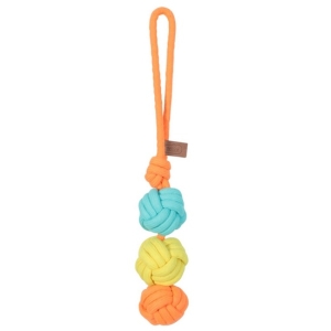 Zolux Zabawka dla psa szarpak trzy piłki sznur Twist 42cm