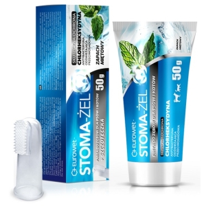 Stoma-żel miętowy - pasta do pielęgnacji uzębienia psów i kotów tubka 50g + szczoteczka