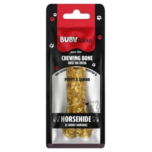 BUBAlicious Pure Line kość do żucia Puppy & Senior ze skóry końskiej 12 cm [8717]