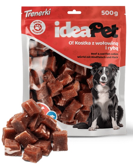 IdeaPet Kostka z wołowiną i rybą 500g