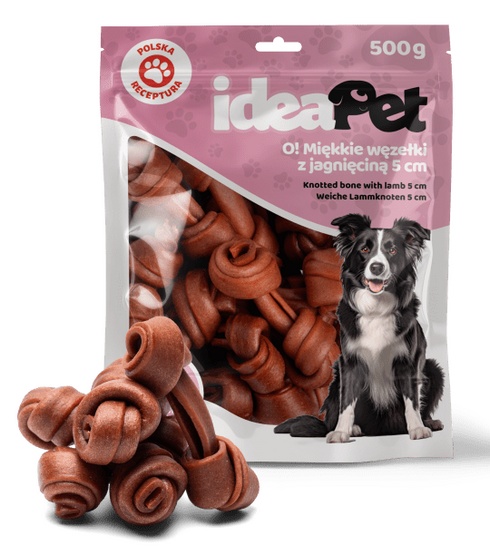 IdeaPet Miękkie węzełki z jagnieciną 5cm 500g