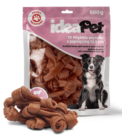 IdeaPet Miękkie węzełki z jagnieciną 12,5cm 500g