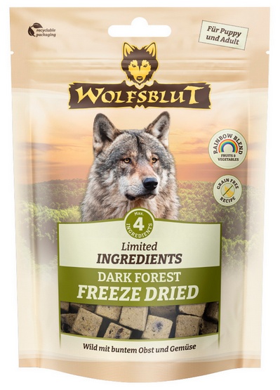 Wolfsblut Dog Limited Ingredients Freeze Dried Dark Forest - liofilizowana dziczyzna 40g