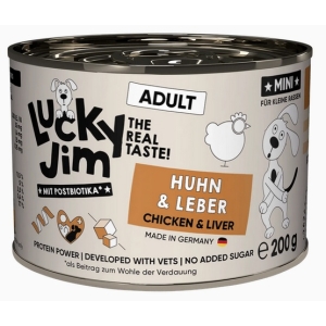 Lucky Jim Classic Mini Adult Kurczak i wątróbka puszka 200g