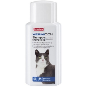Beaphar Vermicon Szampon dla kota przeciwko pchłom i kleszczom 200ml