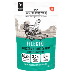 Wiejska Zagroda Kot Fileciki kurczak z tuńczykiem saszetka 85g
