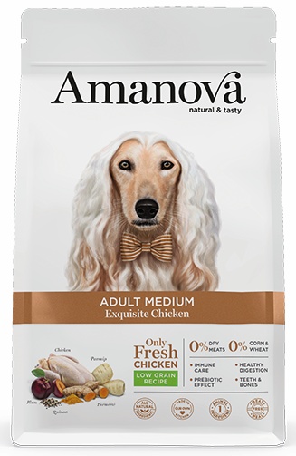 Amanova Dog Adult Medium Exquisite Chicken - kurczak 2kg