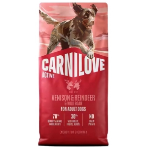 Carnilove Dog Active Venison & Reindeer Adult - dziczyzna i renifer 1,5kg
