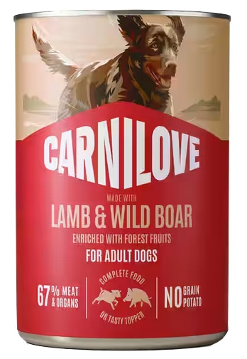 Carnilove Dog Lamb & Wild Boar Adult - jagnię i dzik puszka 400g