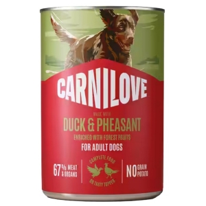 Carnilove Dog Duck & Pheasant Adult - kaczka i bażant puszka 400g
