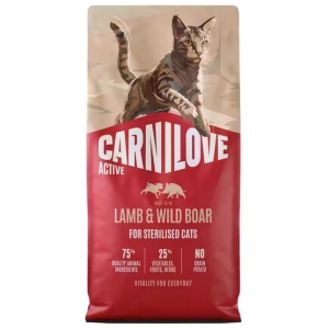 Carnilove Cat Active Lamb & Wild Boar Sterilised - jagnięcina i dzik 6kg
