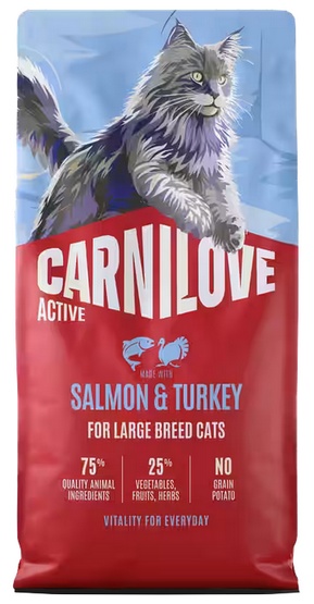 Carnilove Cat Active Salmon & Turkey Large - łosoś i indyk 400g