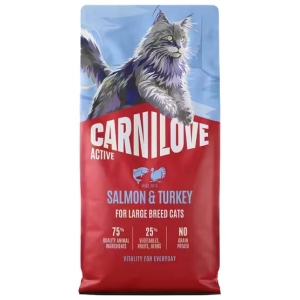 Carnilove Cat Active Salmon & Turkey Large - łosoś i indyk 6kg