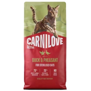 Carnilove Cat Active Duck & Pheasant Sterilised - kaczka i bażant 2kg