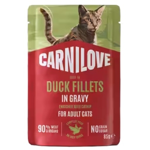 Carnilove Cat Duck - kaczka w sosie saszetka 85g