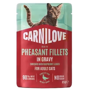 Carnilove Cat Pheasant - bażant w sosie saszetka 85g