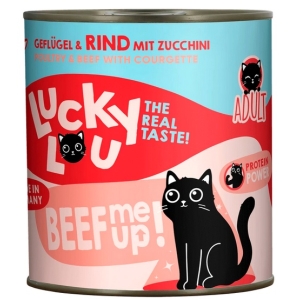 Lucky Lou Lifestage Adult Drób i wołowina puszka 800g