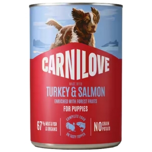 Carnilove Dog Turkey & Salmon Puppy - łosoś i indyk puszka 400g