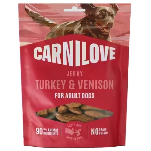 Carnilove Dog Jerky Turkey & Venison - indyk i dziczyzna 100g