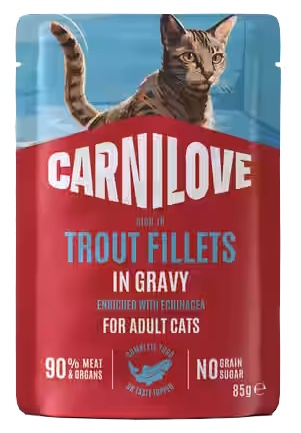 Carnilove Cat Trout - pstrąg w sosie saszetka 85g