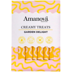 Amanova Cat Creamy Treats Garden Delight Chicken & Vegetables - kurczak i warzywa 6x15g