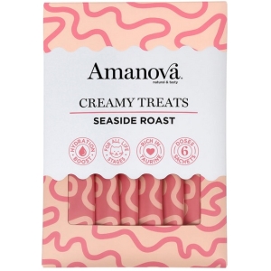 Amanova Cat Creamy Treats Seaside Roast Tuna & Chicken liver - tuńczyk i wątróbka 6x15g