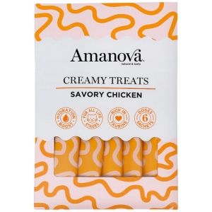 Amanova Cat Creamy Treats Savory Chicken - kurczak 6x15g