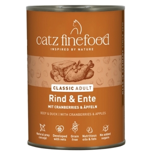Catz Finefood Classic Wołowina i Kaczka (N.23) puszka 400g