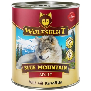 Wolfsblut Dog Blue Mountain Adult - dziczyzna i ziemniaki puszka 800g