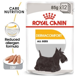 Royal Canin Dermacomfort Loaf karma mokra – pasztet, dla psów dorosłych wszystkich ras saszetka 85g